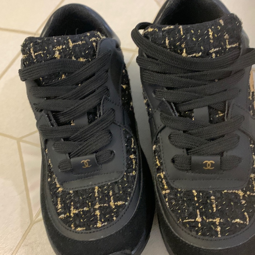 Chanel style sneakers